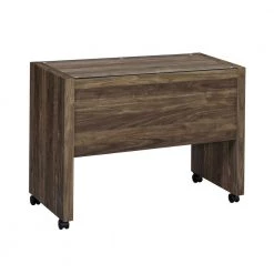 Luetta Aged Walnut Glass Top Mobile Return with Casters by Coaster Home Furnishings 14 Luetta Aged Walnut Glass Top Mobile Return with Casters by Coaster Home Furnishings -Coaster Home Furnishings Shop aged walnut coaster home furnishings accent cabinets 805620 1f 1000