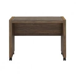 Luetta Aged Walnut Glass Top Mobile Return with Casters by Coaster Home Furnishings 12 Luetta Aged Walnut Glass Top Mobile Return with Casters by Coaster Home Furnishings -Coaster Home Furnishings Shop aged walnut coaster home furnishings accent cabinets 805620 c3 1000