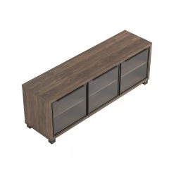 59in. Aged Walnut TV Console Fits TV's up to 65in. with Storage Compartments by Coaster Home Furnishings -Coaster Home Furnishings Shop aged walnut coaster home furnishings tv stands 723662 44 1000