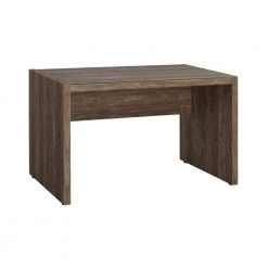 Luetta 47.25 in. Rectangular Aged Walnut Writing Desk with Glass Top by Coaster Home Furnishings