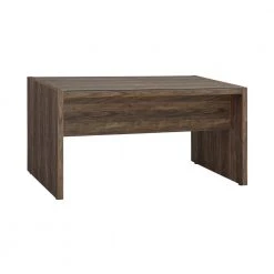 Luetta 59 in. Rectangular Aged Walnut Writing Desk with Glass Top by Coaster Home Furnishings -Coaster Home Furnishings Shop aged walnut coaster home furnishings writing desks 805622 1f 1000