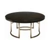 Corliss 38 in. Americano and Rose Brass Round Wood Coffee Table by Coaster Home Furnishings -Coaster Home Furnishings Shop americano and rose brass coaster home furnishings coffee tables 722748 64 1000