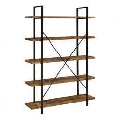 70 in. Antique Nutmeg and Black Wood 5-Shelf Bookcase by Coaster Home Furnishings 12 70 in. Antique Nutmeg and Black Wood 5-Shelf Bookcase by Coaster Home Furnishings -Coaster Home Furnishings Shop antique nutmeg and black coaster home furnishings bookcases bookshelves 805807 1f 1000