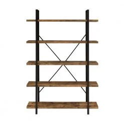 70 in. Antique Nutmeg and Black Wood 5-Shelf Bookcase by Coaster Home Furnishings 10 70 in. Antique Nutmeg and Black Wood 5-Shelf Bookcase by Coaster Home Furnishings -Coaster Home Furnishings Shop antique nutmeg and black coaster home furnishings bookcases bookshelves 805807 c3 1000