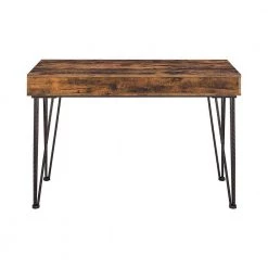 47 in. Rectangular Antique Nutmeg and Dark Bronze 1-Drawer Writing Desk with 2-Compartments by Coaster Home Furnishings -Coaster Home Furnishings Shop antique nutmeg and dark bronze coaster home furnishings writing desks 801038 4f 1000