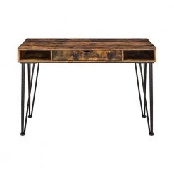 47 in. Rectangular Antique Nutmeg and Dark Bronze 1-Drawer Writing Desk with 2-Compartments by Coaster Home Furnishings -Coaster Home Furnishings Shop antique nutmeg and dark bronze coaster home furnishings writing desks 801038 c3 1000