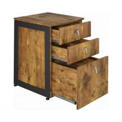 Estrella 3-Drawer File Cabinet Antique Nutmeg and Gunmetal by Coaster Home Furnishings 12 Estrella 3-Drawer File Cabinet Antique Nutmeg and Gunmetal by Coaster Home Furnishings -Coaster Home Furnishings Shop antique nutmeg coaster home furnishings file cabinets 800656 77 1000