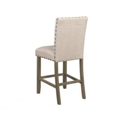 40.25 in. H Rustic Brown and Beige Solid Back Wood Frame Counter Stool with Nailhead Trim (Set of 2) by Coaster Home Furnishings 8 40.25 in. H Rustic Brown and Beige Solid Back Wood Frame Counter Stool with Nailhead Trim (Set of 2) by Coaster Home Furnishings -Coaster Home Furnishings Shop beige and rustic brown coaster home furnishings bar stools 193138 4f 1000