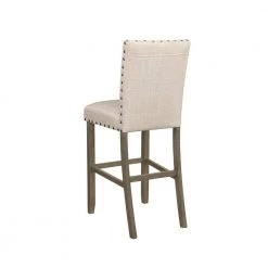 44.5in. Rustic Brown and Beige Solid Back Wood Frame Bar Stools with Nailhead Trim (Set of 2) by Coaster Home Furnishings -Coaster Home Furnishings Shop beige and rustic brown coaster home furnishings bar stools 193139 4f 1000
