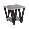 Angled Leg End Table Black and Grey by Coaster Home Furnishings -Coaster Home Furnishings Shop black and grey coaster home furnishings end side tables 705397 64 1000