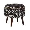 16 in. Black and White Backless Wood Frame Round Accent Stool by Coaster Home Furnishings -Coaster Home Furnishings Shop black and white coaster home furnishings bar stools 918492 64 1000