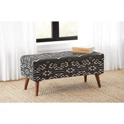 Black and White Storage Bench 16 in. x 36 in. x 16 in. by Coaster Home Furnishings 13 Black and White Storage Bench 16 in. x 36 in. x 16 in. by Coaster Home Furnishings -Coaster Home Furnishings Shop black and white coaster home furnishings bedroom benches 918490 31 1000