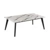 47.25 in Black and White Rectangle Faux Marble Coffee Table by Coaster Home Furnishings -Coaster Home Furnishings Shop black and white coaster home furnishings coffee tables 723578 64 1000