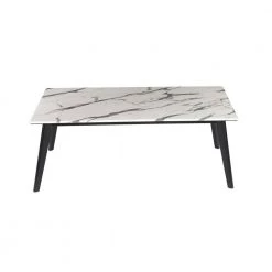 47.25 in Black and White Rectangle Faux Marble Coffee Table by Coaster Home Furnishings -Coaster Home Furnishings Shop black and white coaster home furnishings coffee tables 723578 c3 1000