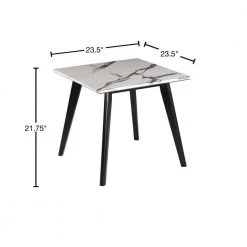 23.5 in. Black and White Square Faux Marble End Table by Coaster Home Furnishings 10 23.5 in. Black and White Square Faux Marble End Table by Coaster Home Furnishings -Coaster Home Furnishings Shop black and white coaster home furnishings end side tables 723577 40 1000