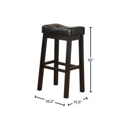Sofie 29 in. Upholstered Seat Bar Stools Black and Cappuccino (Set of 2) by Coaster Home Furnishings -Coaster Home Furnishings Shop black cappuccino coaster home furnishings bar stools 120520 40 1000
