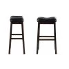 Sofie 29 in. Upholstered Seat Bar Stools Black and Cappuccino (Set of 2) by Coaster Home Furnishings 2 Sofie 29 in. Upholstered Seat Bar Stools Black and Cappuccino (Set of 2) by Coaster Home Furnishings -Coaster Home Furnishings Shop black cappuccino coaster home furnishings bar stools 120520 64 1000