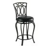 24 in. Elegant Metal Counter Stool with Faux Leather Seat Black by Coaster Home Furnishings -Coaster Home Furnishings Shop black coaster home furnishings bar stools 122059 64 1000