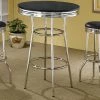 Cleveland Black and Chrome 50's Soda Fountain Bar Table by Coaster Home Furnishings -Coaster Home Furnishings Shop black coaster home furnishings bar tables 2405 64 1000