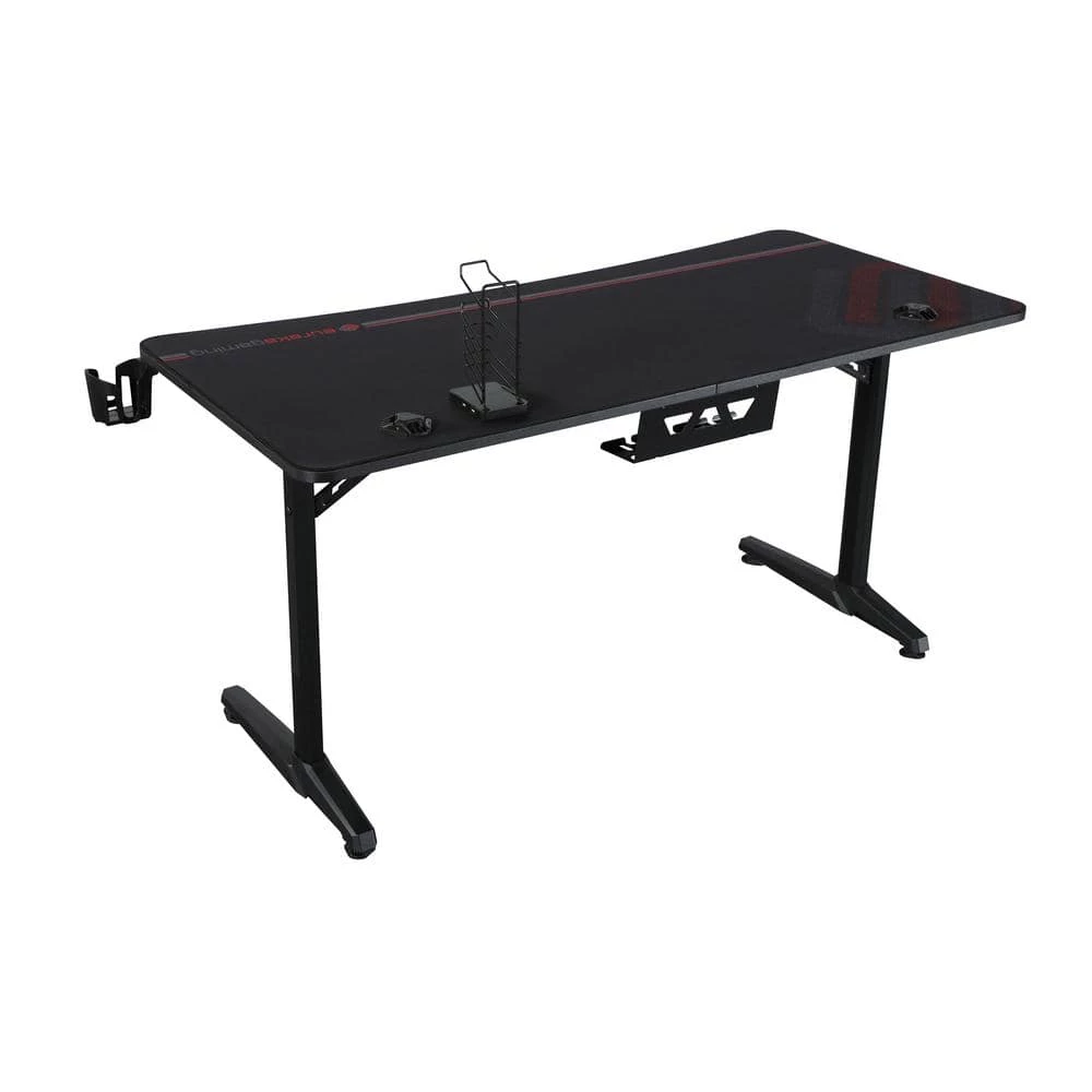 Tarnov 60 in. Rectangular Black Gaming Computer Desk with USB Ports and Cup Holder by Coaster Home Furnishings 6 Tarnov 60 in. Rectangular Black Gaming Computer Desk with USB Ports and Cup Holder by Coaster Home Furnishings - Image 4