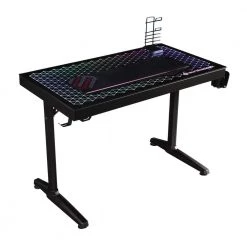 Avoca 43.25 in. Rectangular Black Gaming Computer Desk with LED Lighting by Coaster Home Furnishings
