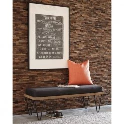 Black Bench with Hairpin Legs 16 in. x 47.5 in. x 15.75 in. by Coaster Home Furnishings -Coaster Home Furnishings Shop black coaster home furnishings dining benches 501837 31 1000