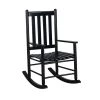 Black Wooden Slat Back Rocking Chair by Coaster Home Furnishings -Coaster Home Furnishings Shop black coaster home furnishings rockers gliders ottomans 609456 64 1000