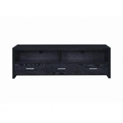 61 in. Black Wood TV Stand Fits TVs Up to 68 in. with No Additional Features by Coaster Home Furnishings -Coaster Home Furnishings Shop black coaster home furnishings tv stands 700645 4f 1000