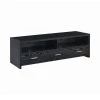 61 in. Black Wood TV Stand Fits TVs Up to 68 in. with No Additional Features by Coaster Home Furnishings -Coaster Home Furnishings Shop black coaster home furnishings tv stands 700645 64 1000