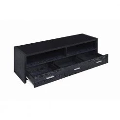 61 in. Black Wood TV Stand Fits TVs Up to 68 in. with No Additional Features by Coaster Home Furnishings -Coaster Home Furnishings Shop black coaster home furnishings tv stands 700645 c3 1000