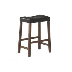 3-Piece Nut Brown and Black Wood Top Dining Set by Coaster Home Furnishings -Coaster Home Furnishings Shop black nut brown coaster home furnishings dining room sets 130004 4f 1000