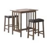 3-Piece Nut Brown and Black Wood Top Dining Set by Coaster Home Furnishings 1 3-Piece Nut Brown and Black Wood Top Dining Set by Coaster Home Furnishings -Coaster Home Furnishings Shop black nut brown coaster home furnishings dining room sets 130004 64 1000