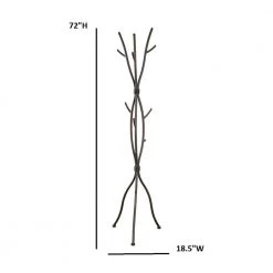 Brushed Brown Branch Style Metal Coat Rack by Coaster Home Furnishings -Coaster Home Furnishings Shop brown coaster home furnishings coat racks 900864ii 4f 1000