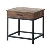 23.5 in. Brown Oak and Sandy Black Square Wood End Table with Drawer by Coaster Home Furnishings 2 23.5 in. Brown Oak and Sandy Black Square Wood End Table with Drawer by Coaster Home Furnishings -Coaster Home Furnishings Shop brown oak and sandy black coaster home furnishings end side tables 723777 64 1000