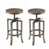 25 in. Brushed Nutmeg Backless Metal and Wood Frame Swivel Adjustable Foot Rest Bar Stool (Set of 2) by Coaster Home Furnishings 1 25 in. Brushed Nutmeg Backless Metal and Wood Frame Swivel Adjustable Foot Rest Bar Stool (Set of 2) by Coaster Home Furnishings -Coaster Home Furnishings Shop brushed nutmeg slate grey coaster home furnishings bar stools 122101 64 1000