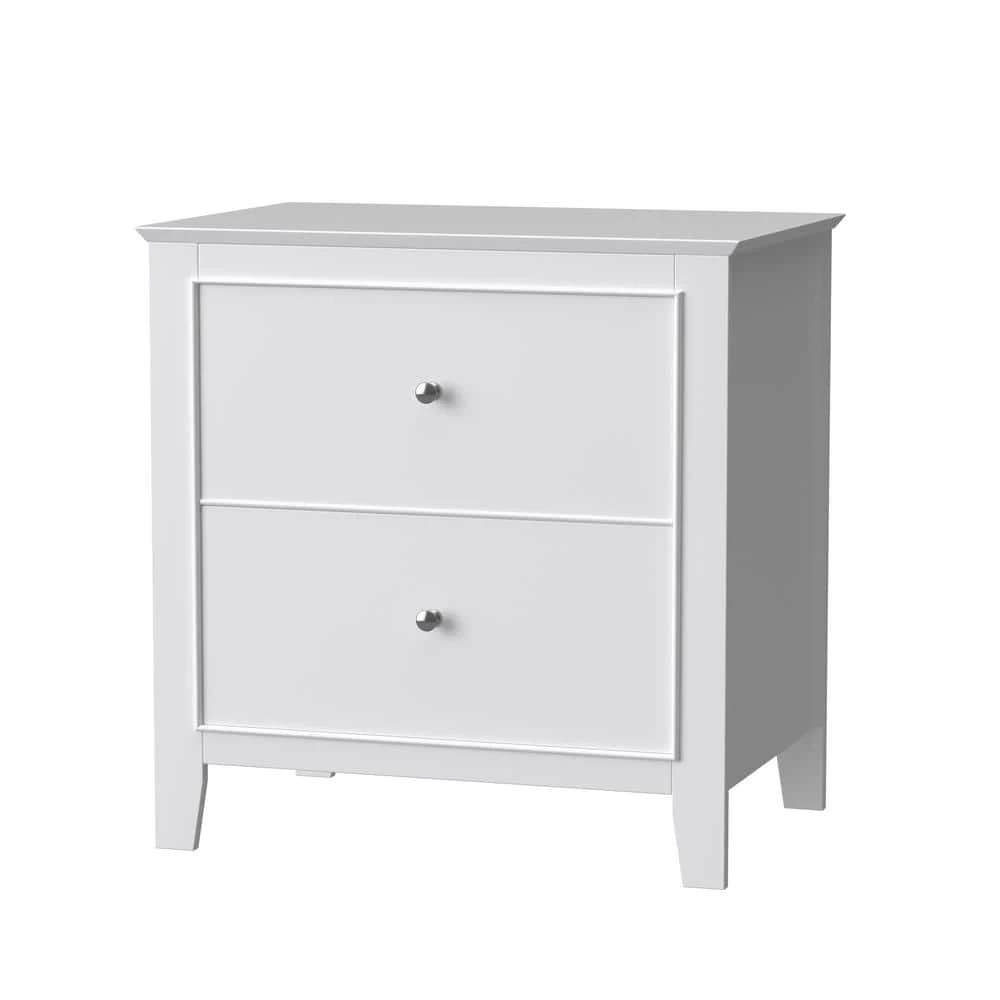 Selena 2-Drawer Nightstand White by Coaster Home Furnishings 3 Selena 2-Drawer Nightstand White by Coaster Home Furnishings