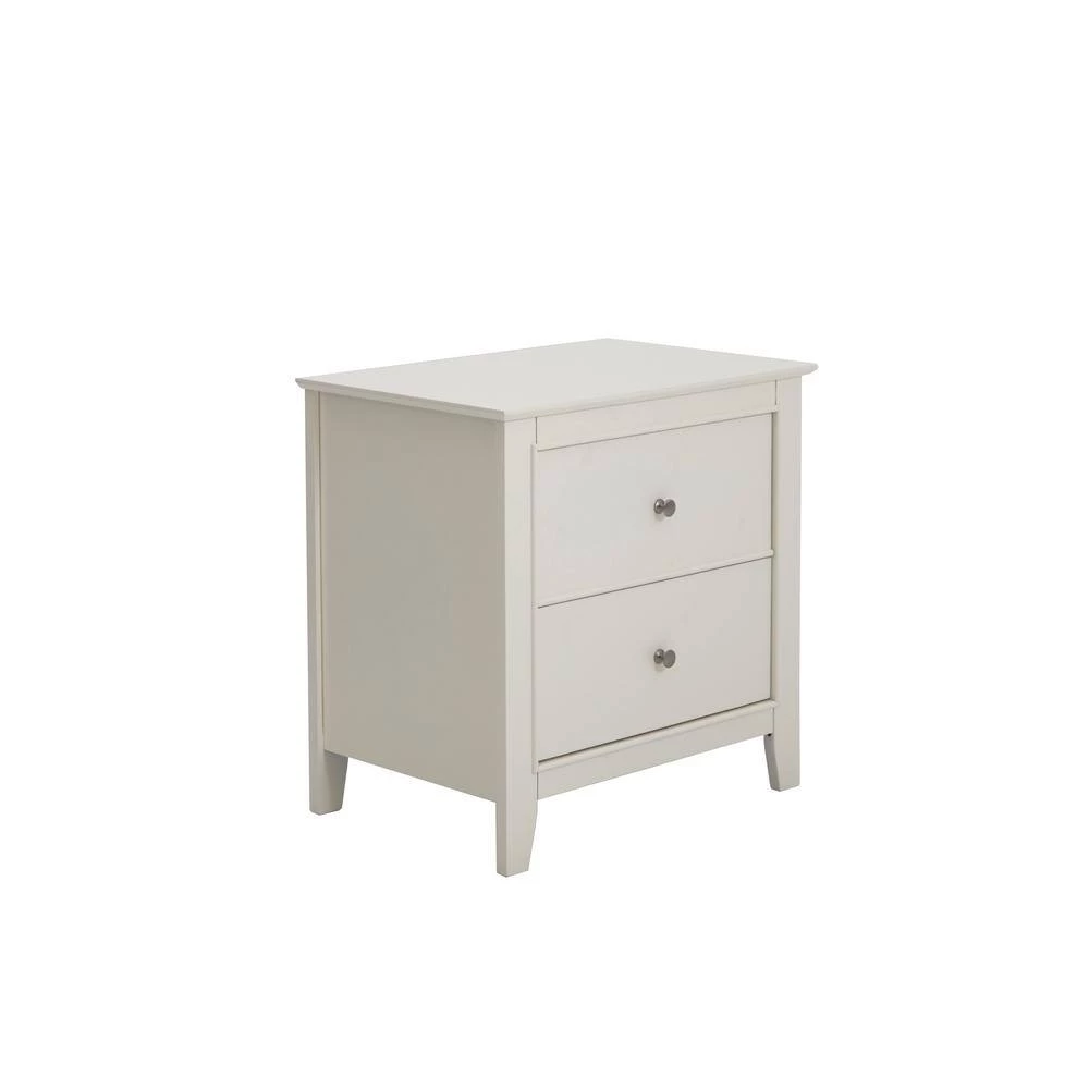 Selena 2-Drawer Nightstand White by Coaster Home Furnishings 4 Selena 2-Drawer Nightstand White by Coaster Home Furnishings - Image 2