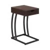 11.75 in. Cappuccino Wood C-table with Drawer by Coaster Home Furnishings -Coaster Home Furnishings Shop cappuccino and gunmetal coaster home furnishings c tables 900578 64 1000
