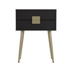 18 in. Cappuccino and Matte Brass Rectangle Wood Accent Table with 2-Drawers by Coaster Home Furnishings 15 18 in. Cappuccino and Matte Brass Rectangle Wood Accent Table with 2-Drawers by Coaster Home Furnishings -Coaster Home Furnishings Shop cappuccino and matte brass coaster home furnishings end side tables 931195 4f 1000