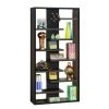 70.75 in. Cappuccino Wood 8-Shelf Bookcase by Coaster Home Furnishings -Coaster Home Furnishings Shop cappuccino coaster home furnishings bookcases bookshelves 800265 64 1000