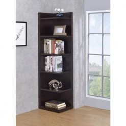 71 in. Cappuccino Wood 6-Shelf Corner Transitional Bookcase by Coaster Home Furnishings 9 71 in. Cappuccino Wood 6-Shelf Corner Transitional Bookcase by Coaster Home Furnishings -Coaster Home Furnishings Shop cappuccino coaster home furnishings bookcases bookshelves 800270 31 1000