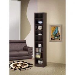 Narrow 70.75 in. Cappuccino 9-Shelf Bookcase by Coaster Home Furnishings 11 Narrow 70.75 in. Cappuccino 9-Shelf Bookcase by Coaster Home Furnishings -Coaster Home Furnishings Shop cappuccino coaster home furnishings bookcases bookshelves 800285 31 1000