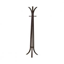 Cappuccino Coat Rack with 6-Coat Hooks by Coaster Home Furnishings