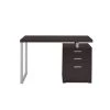48 in. Rectangular Cappuccino 3 Drawer Computer Desk with File Storage by Coaster Home Furnishings -Coaster Home Furnishings Shop cappuccino coaster home furnishings computer desks 800519 64 1000