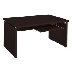 Skylar 55 in. Rectangular Cappuccino Computer Desk with Keyboard Tray by Coaster Home Furnishings 12 Skylar 55 in. Rectangular Cappuccino Computer Desk with Keyboard Tray by Coaster Home Furnishings -Coaster Home Furnishings Shop cappuccino coaster home furnishings computer desks 800891 77 1000