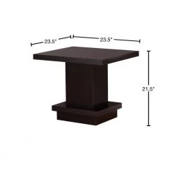 23.5 in. Cappuccino Square Wood End Table by Coaster Home Furnishings -Coaster Home Furnishings Shop cappuccino coaster home furnishings end side tables 705167 40 1000