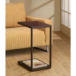 Rectangular Snack Table Dark Brown by Coaster Home Furnishings -Coaster Home Furnishings Shop cappuccino coaster home furnishings end side tables 901007 31 1000