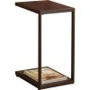 Rectangular Snack Table Dark Brown by Coaster Home Furnishings 1 Rectangular Snack Table Dark Brown by Coaster Home Furnishings -Coaster Home Furnishings Shop cappuccino coaster home furnishings end side tables 901007 64 1000