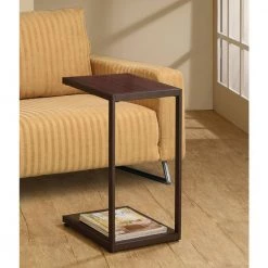 Rectangular Snack Table Dark Brown by Coaster Home Furnishings -Coaster Home Furnishings Shop cappuccino coaster home furnishings end side tables 901007 c3 1000