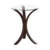 Cappuccino Round Snack Table by Coaster Home Furnishings -Coaster Home Furnishings Shop cappuccino coaster home furnishings end side tables 902867 64 1000